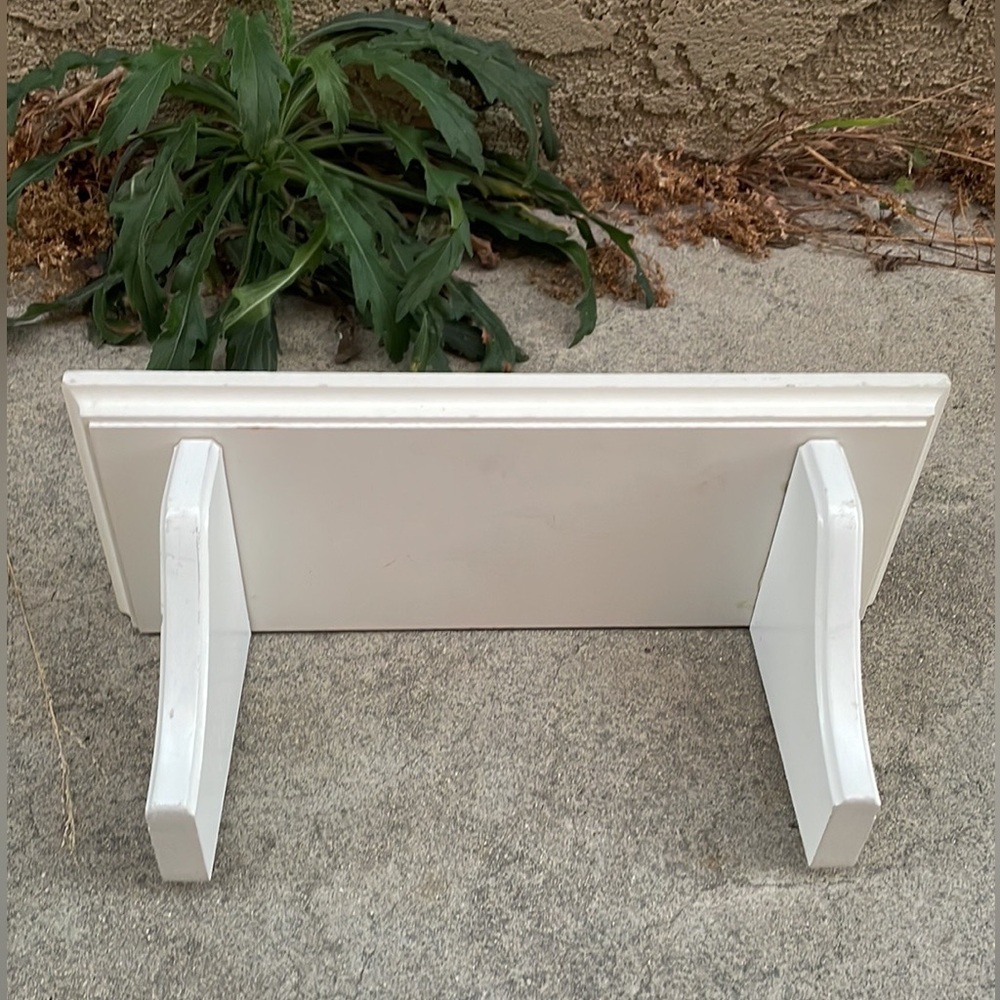 Wooden Shelf with Two Tail Design, Two Nail Mount - Picture 2 of 5